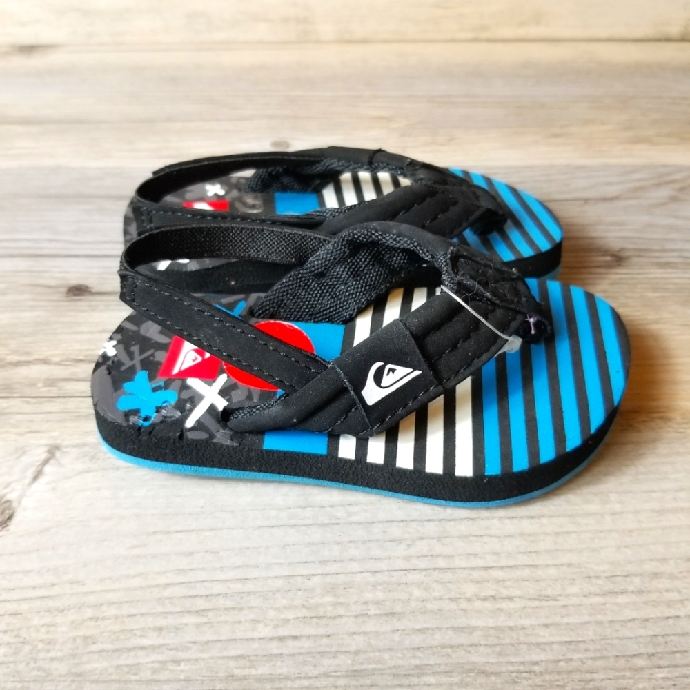 Quiksilver Baby Toddler Flip Flop Sandals NWOT